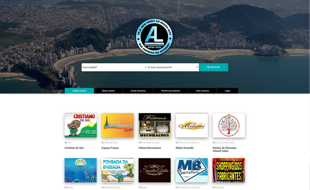 Projeto Site Acesso Litoral