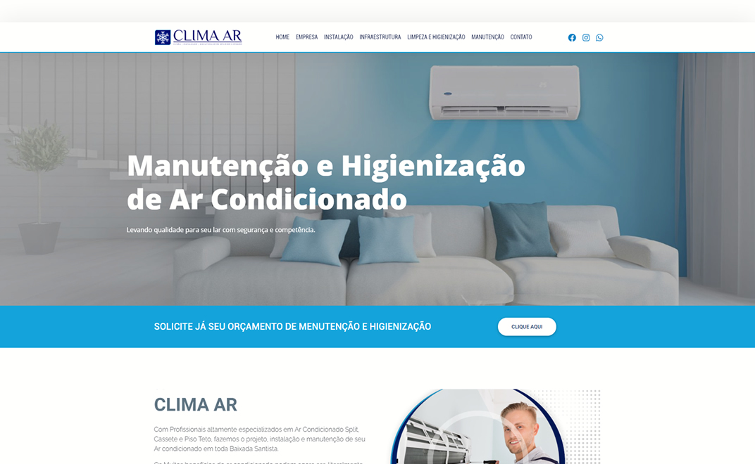 Projeto Site Clima Ar