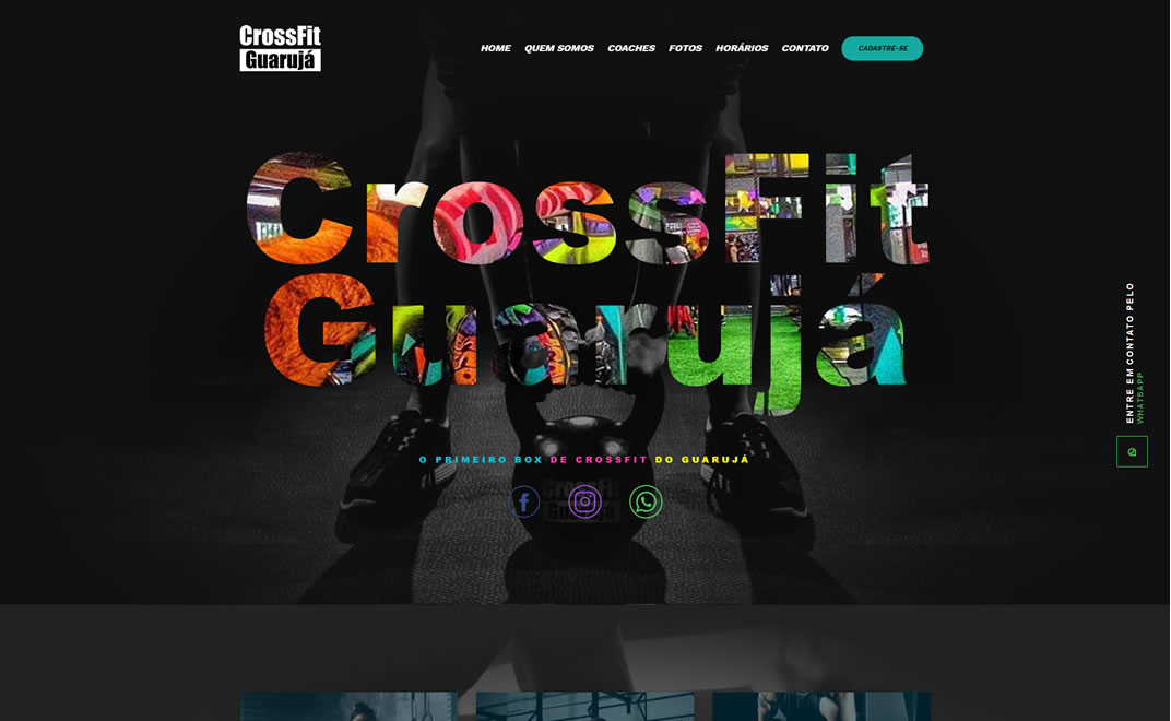 Projeto Site CrossFit Guarujá