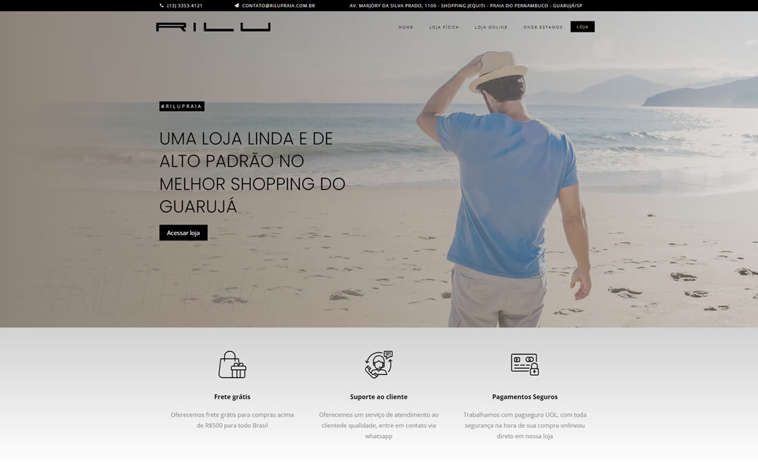 Projeto Site Rilu Praia